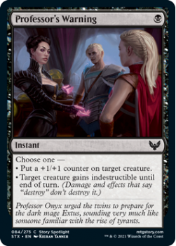 Professor's Warning - STRIXHAVEN: SCHOOL OF MAGES - 084/275 - Magic the Gathering Single Card