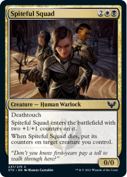Spiteful Squad - STRIXHAVEN: SCHOOL OF MAGES - 237/275 - Magic the Gathering Single Card