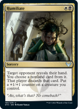 Humiliate - STRIXHAVEN: SCHOOL OF MAGES - 193/275 - Magic the Gathering Single Card