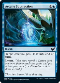 Arcane Subtraction - STRIXHAVEN: SCHOOL OF MAGES - 036/275 - Magic the Gathering Single Card