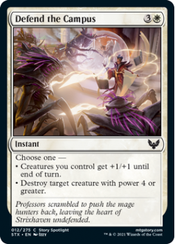 Defend the Campus - STRIXHAVEN: SCHOOL OF MAGES - 012/275 - Magic the Gathering Single Card