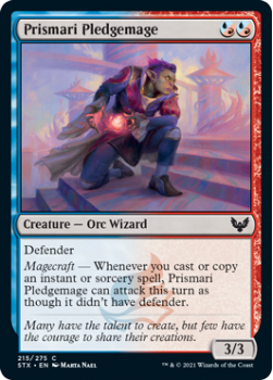 Prismari Pledgemage - STRIXHAVEN: SCHOOL OF MAGES - 215/275 - Magic the Gathering Single Card