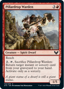 Pillardrop Warden - STRIXHAVEN: SCHOOL OF MAGES - 112/275 - Magic the Gathering Single Card