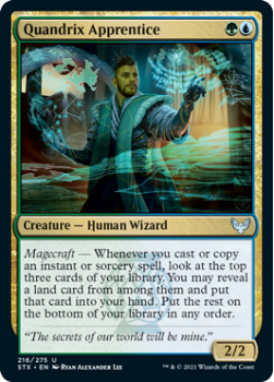 Quandrix Apprentice - STRIXHAVEN: SCHOOL OF MAGES - 216/275 - Magic the Gathering Single Card