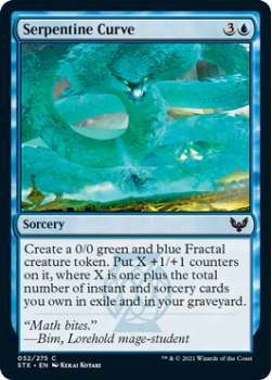 Serpentine Curve - STRIXHAVEN: SCHOOL OF MAGES - 052/275 - Magic the Gathering Single Card
