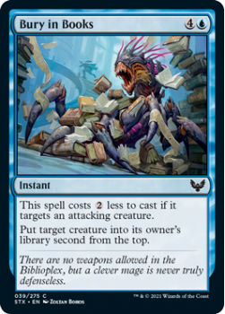 Bury in Books - STRIXHAVEN: SCHOOL OF MAGES - 039/275 - Magic the Gathering Single Card