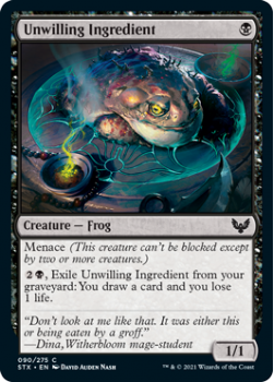 Unwilling Ingredient - STRIXHAVEN: SCHOOL OF MAGES - 090/275 - Magic the Gathering Single Card