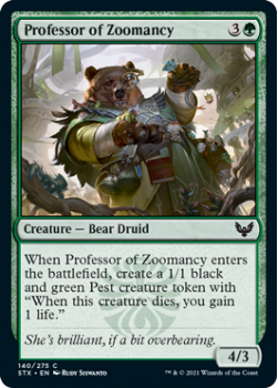 Professor of Zoomancy - STRIXHAVEN: SCHOOL OF MAGES - 140/275 - Magic the Gathering Single Card