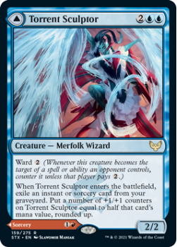 Torrent Sculptor // Flamethrower Sonata - STRIXHAVEN: SCHOOL OF MAGES - 159/275 - Magic the Gathering Single Card