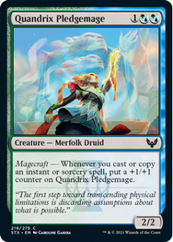Quandrix Pledgemage - STRIXHAVEN: SCHOOL OF MAGES - 219/275 - Magic the Gathering Single Card