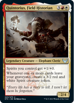 Quintorius, Field Historian - STRIXHAVEN: SCHOOL OF MAGES - 220/275 - Magic the Gathering Single Card