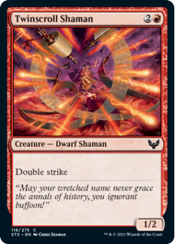 Twinscroll Shaman - STRIXHAVEN: SCHOOL OF MAGES - 118/275 - Magic the Gathering Single Card
