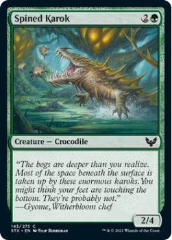 Spined Karok - STRIXHAVEN: SCHOOL OF MAGES - 143/275 - Magic the Gathering Single Card
