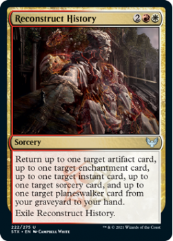 Reconstruct History - STRIXHAVEN: SCHOOL OF MAGES - 222/275 - Magic the Gathering Single Card