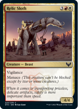 Relic Sloth - STRIXHAVEN: SCHOOL OF MAGES - 223/275 - Magic the Gathering Single Card