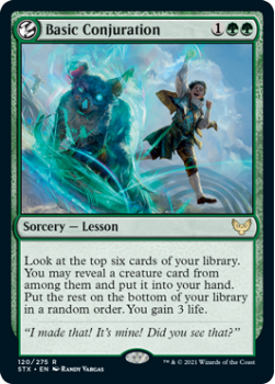 Basic Conjuration (FOIL) - STRIXHAVEN: SCHOOL OF MAGES - 120/275 - Magic the Gathering Single Card
