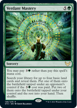 Verdant Mastery (FOIL) - STRIXHAVEN: SCHOOL OF MAGES - 146/275 - Magic the Gathering Single Card