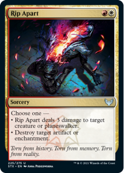Rip Apart (FOIL) - STRIXHAVEN: SCHOOL OF MAGES - 225/275 - Magic the Gathering Single Card