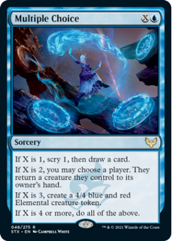 Multiple Choice (FOIL) - STRIXHAVEN: SCHOOL OF MAGES - 048/275 - Magic the Gathering Single Card