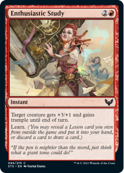 Enthusiastic Study - STRIXHAVEN: SCHOOL OF MAGES - 099/275 - Magic the Gathering Single Card