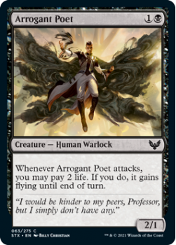 Arrogant Poet - STRIXHAVEN: SCHOOL OF MAGES - 063/275 - Magic the Gathering Single Card
