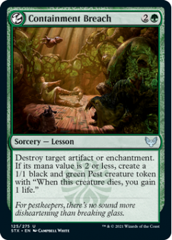 Containment Breach - STRIXHAVEN: SCHOOL OF MAGES - 125/275 - Magic the Gathering Single Card