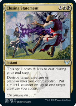 Closing Statement - STRIXHAVEN: SCHOOL OF MAGES - 169/275 - Magic the Gathering Single Card