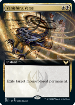 Vanishing Verse (BORDERLESS) (FOIL) - STRIXHAVEN: SCHOOL OF MAGES - 354 - Magic the Gathering Single Card