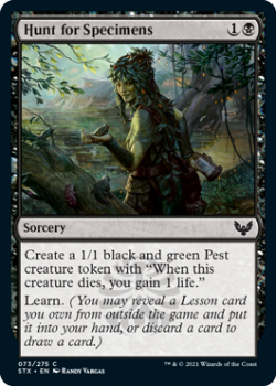 Hunt for Specimens - STRIXHAVEN: SCHOOL OF MAGES - 073/275 - Magic the Gathering Single Card