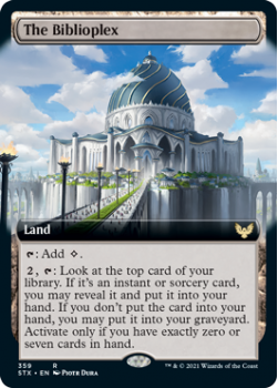 The Biblioplex (BORDERLESS) - STRIXHAVEN: SCHOOL OF MAGES - 359 - Magic the Gathering Single Card