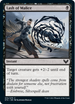 Lash of Malice - STRIXHAVEN: SCHOOL OF MAGES - 074/275 - Magic the Gathering Single Card