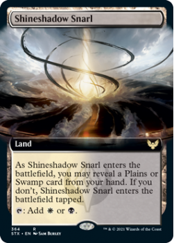 Shineshadow Snarl (BORDERLESS) (FOIL) - STRIXHAVEN: SCHOOL OF MAGES - 364 - Magic the Gathering Single Card