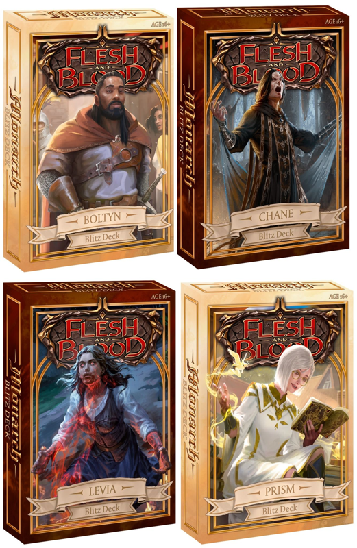 Flesh and Blood Monarch Blitz Deck Set of 4 Chaos Cards Flesh and Blood Monarch Blitz Deck Set of 4 Chaos Cards