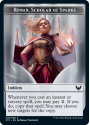 Rowan, Scholar Of Sparks Emblem // Fractal Token (FOIL) - STRIXHAVEN: SCHOOL OF MAGES - Double Sided Token - Magic the Gathering Single Card
