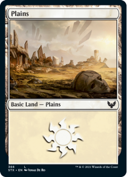 Plains (FOIL) - STRIXHAVEN: SCHOOL OF MAGES - 366 - Magic the Gathering Single Card