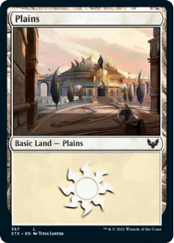 Plains (FOIL) - STRIXHAVEN: SCHOOL OF MAGES - 367 - Magic the Gathering Single Card