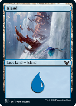 Island (FOIL) - STRIXHAVEN: SCHOOL OF MAGES - 368 - Magic the Gathering Single Card