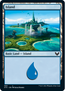 Island (FOIL) - STRIXHAVEN: SCHOOL OF MAGES - 369 - Magic the Gathering Single Card