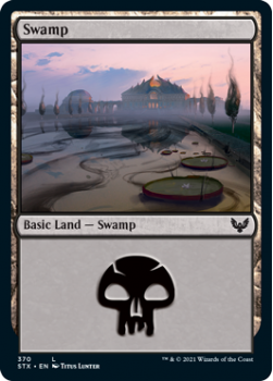 Swamp (FOIL) - STRIXHAVEN: SCHOOL OF MAGES - 370 - Magic the Gathering Single Card