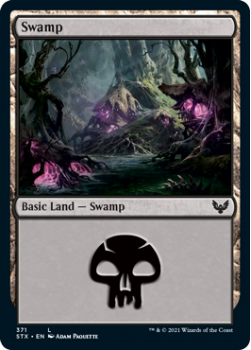 Swamp (FOIL) - STRIXHAVEN: SCHOOL OF MAGES - 371 - Magic the Gathering Single Card
