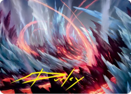 Frostboil Snarl Art Card (Gold Signature) - STRIXHAVEN ART SERIES - 047/081 - Magic the Gathering Single Card