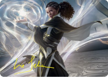 Clever Lumimancer Art Card (Gold Signature) - STRIXHAVEN ART SERIES - 002/081 - Magic the Gathering Single Card