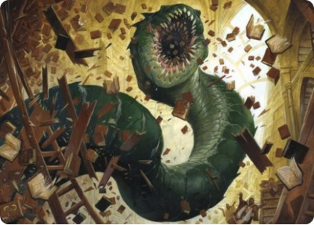 Bookwurm Art Card - STRIXHAVEN ART SERIES - 014/081 - Magic the Gathering Single Card