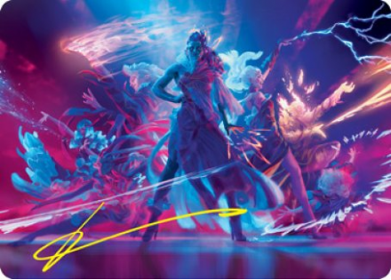 Prismari Command Art Card (Gold Signature) - STRIXHAVEN ART SERIES - 035/081 - Magic the Gathering Single Card