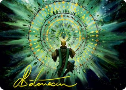 Verdant Mastery Art Card (Gold Signature) - STRIXHAVEN ART SERIES - 019/081 - Magic the Gathering Single Card