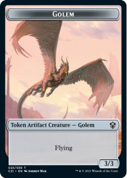Golem Token // Thopter Token : COMMANDER 2021 - Magic the Gathering Single Card
