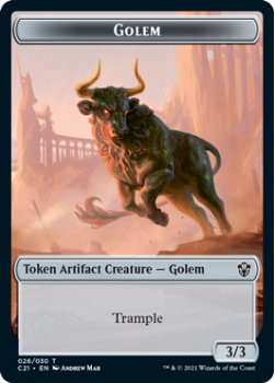 Golem Token // Thopter Token : COMMANDER 2021 - Magic the Gathering Single Card
