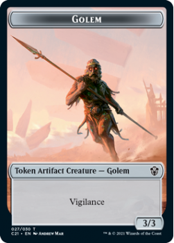 Golem Token // Thopter Token : COMMANDER 2021 - Magic the Gathering Single Card