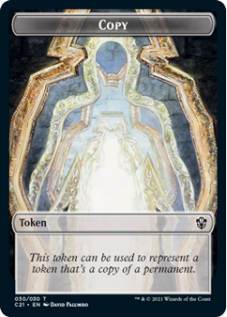 Copy Token // Fractal Token : COMMANDER 2021 - Magic the Gathering Single Card