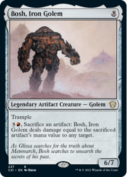 Bosh, Iron Golem : COMMANDER 2021 - 237 - Magic the Gathering Single Card